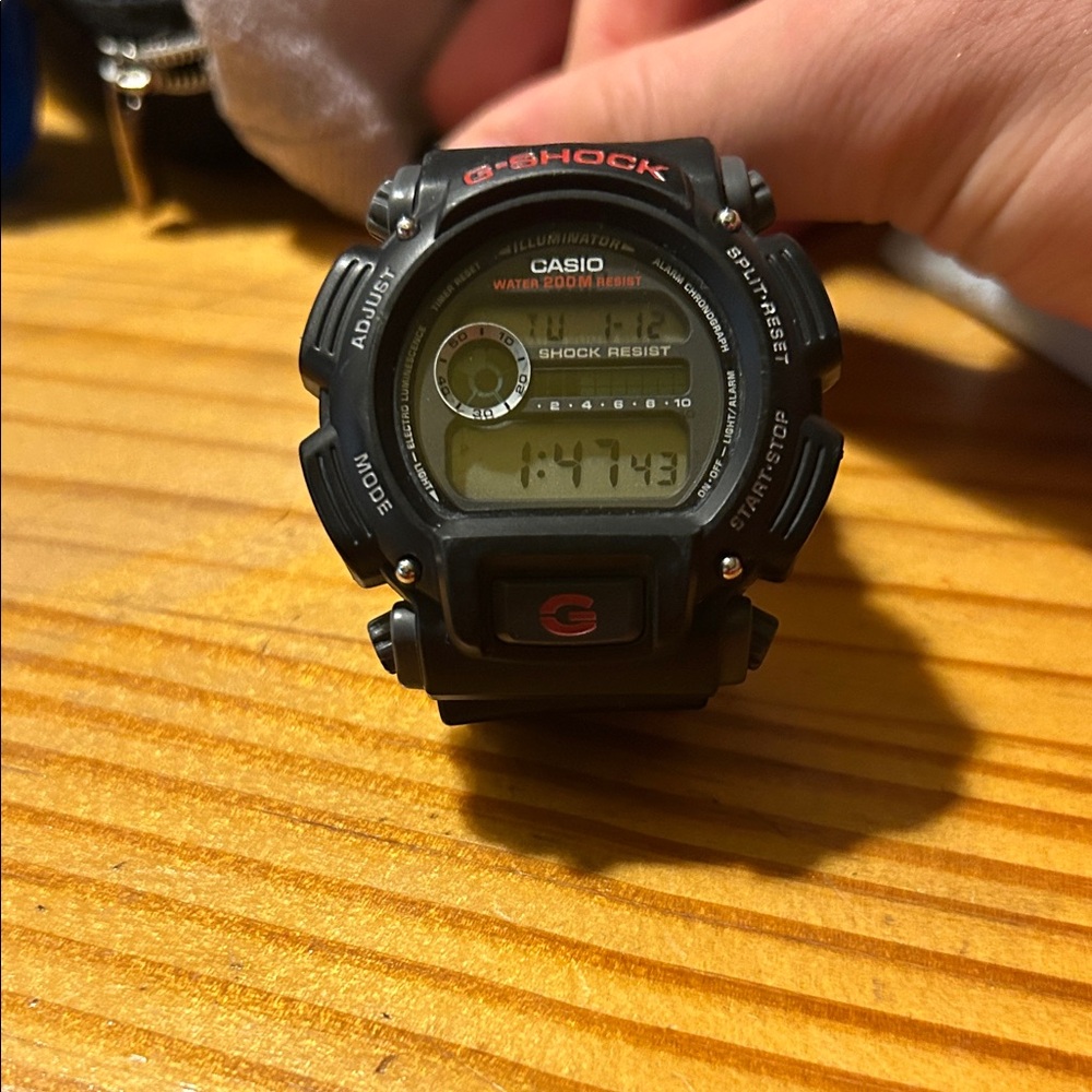 G-Shock Black and Red Digital Smartwatch